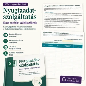 Nyugtatömb-nyilvántartó és KOBAK-összesítő